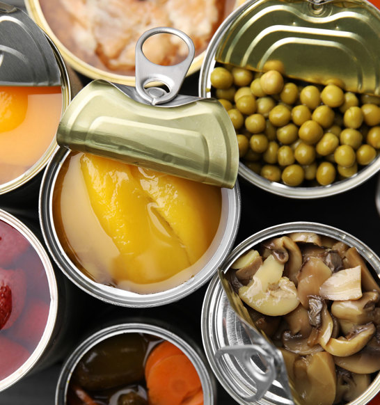 Filling And Closing Canned Fruits Vegetables