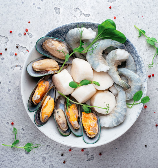 Assorted Seafood Freezing