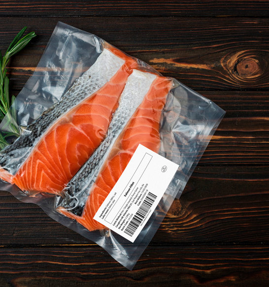 Salmon Package With Lable