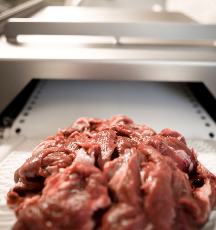 SensorX Omnia for supplier monitoring for bone-free trim and Chemical Lean ratio on target