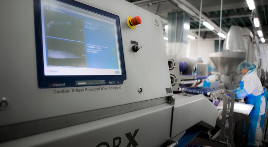 Marel SensorX Fish detects bone and other hard contaminants in whitefishsh