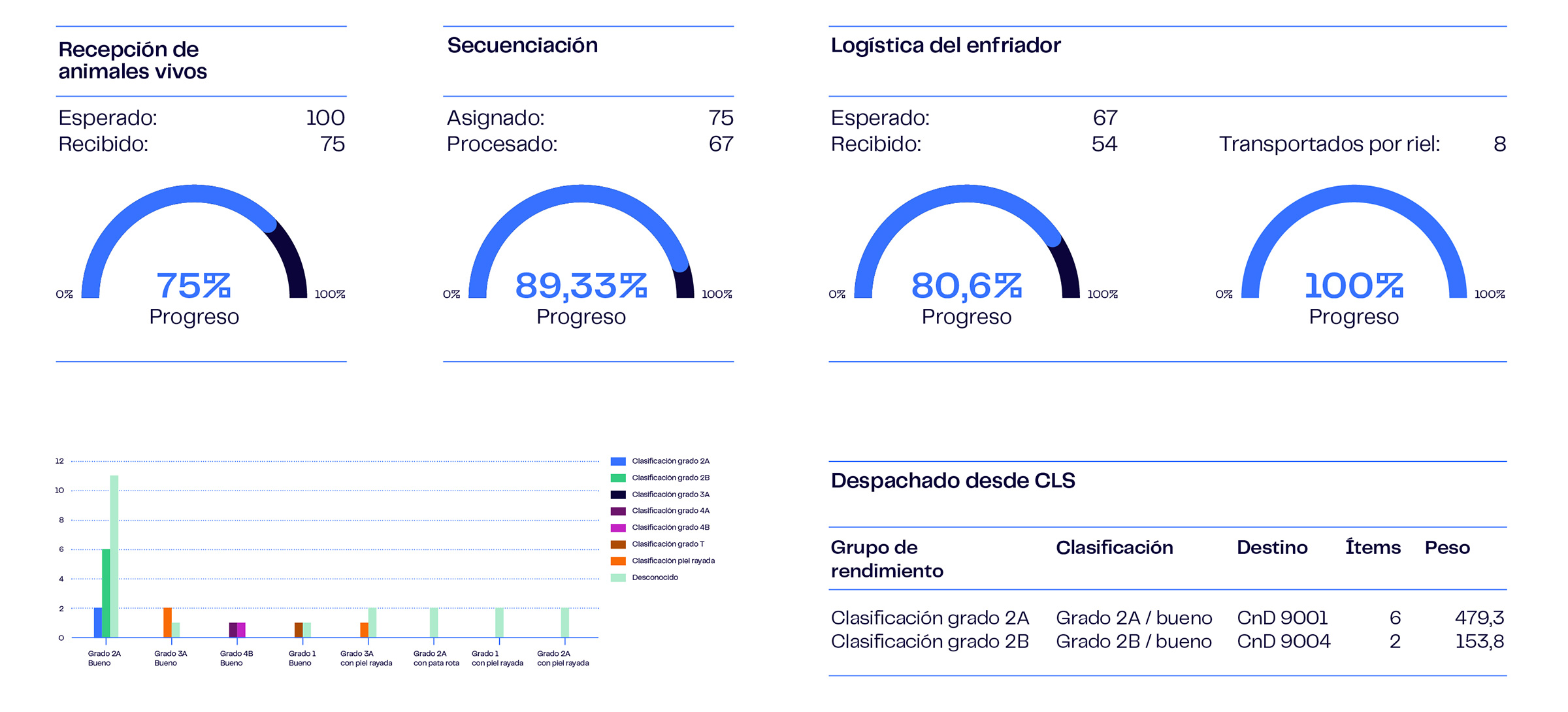 Infographs Meat Dashboards ES